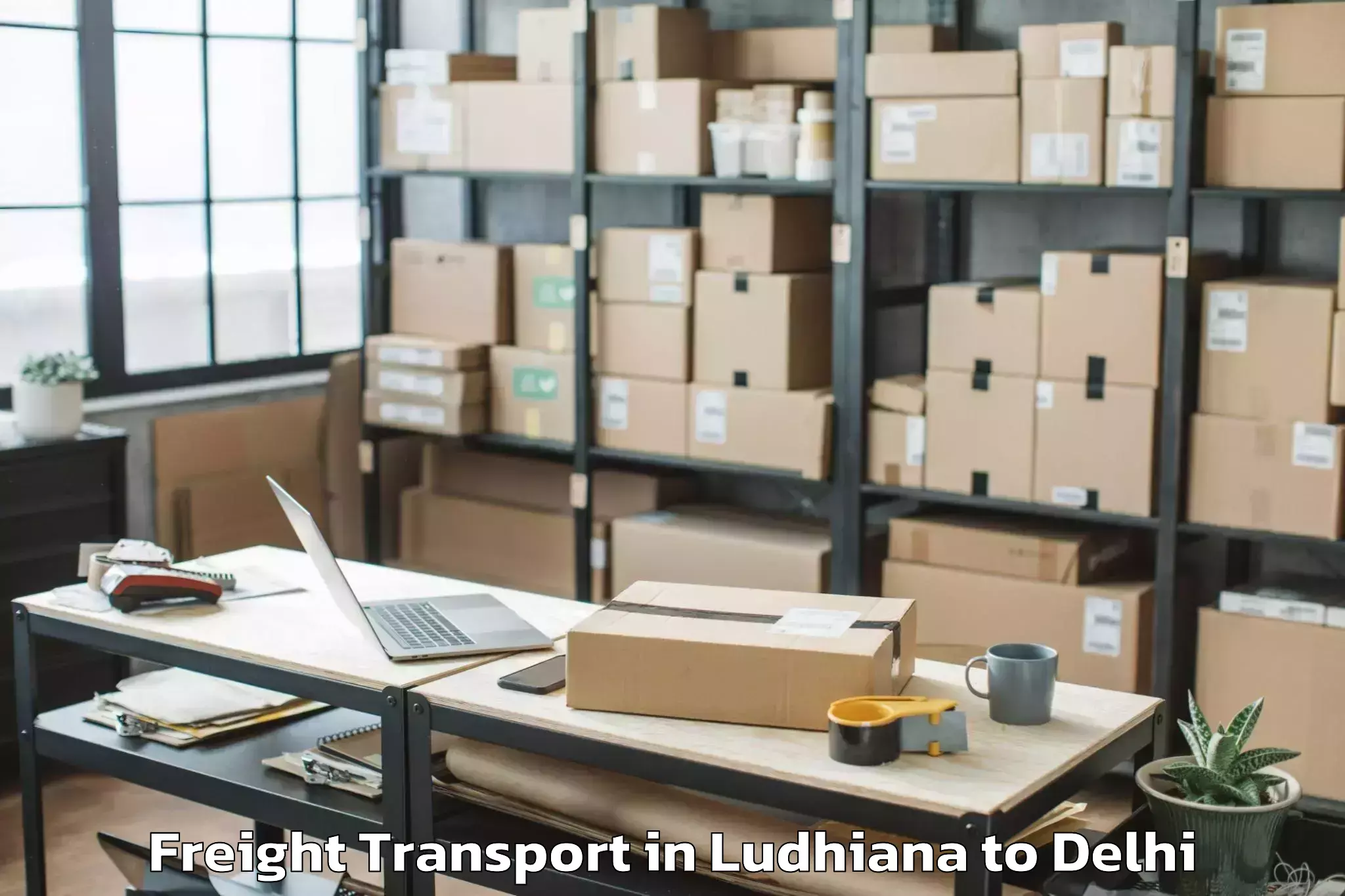 Affordable Ludhiana to Kalkaji Freight Transport